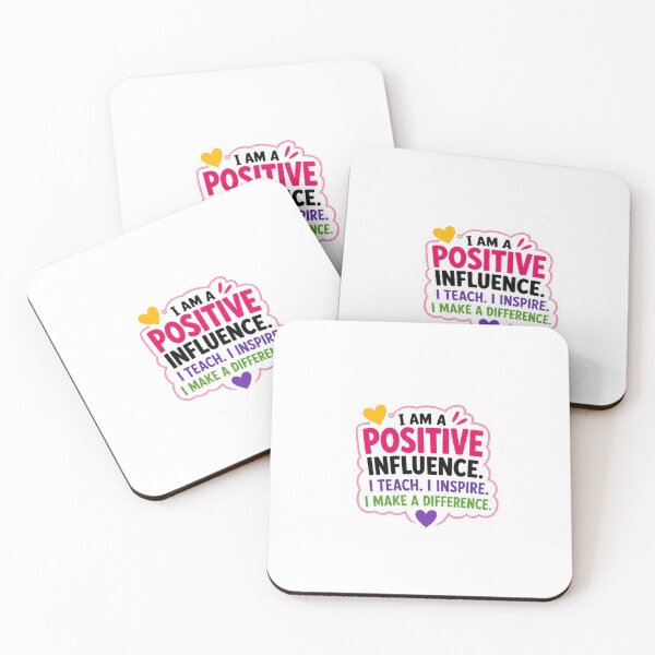 Item preview, I Am a Positive Influence – I Teach I Inspire I Make a Difference designed and sold by jillymask12.