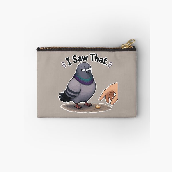 Item preview, Funny Pigeon Sticker – I Saw That Judgmental Cartoon Bird designed and sold by SimplePoDesign.