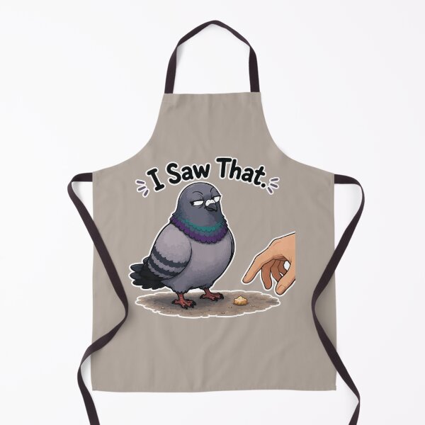 Item preview, Funny Pigeon Sticker – I Saw That Judgmental Cartoon Bird designed and sold by SimplePoDesign.