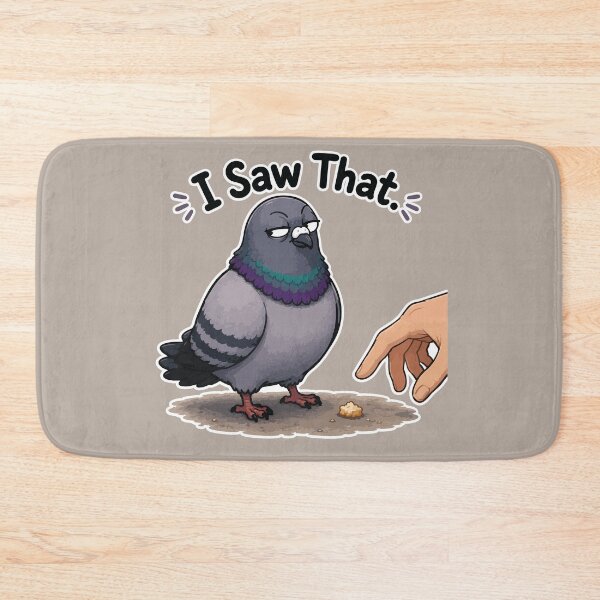 Item preview, Funny Pigeon Sticker – I Saw That Judgmental Cartoon Bird designed and sold by SimplePoDesign.