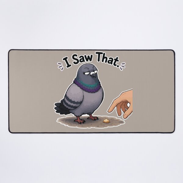 Item preview, Funny Pigeon Sticker – I Saw That Judgmental Cartoon Bird designed and sold by SimplePoDesign.
