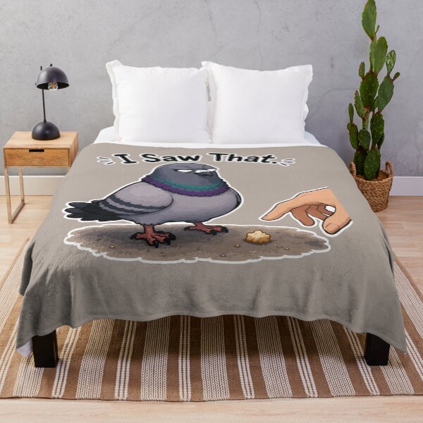 Item preview, Funny Pigeon Sticker – I Saw That Judgmental Cartoon Bird designed and sold by SimplePoDesign.