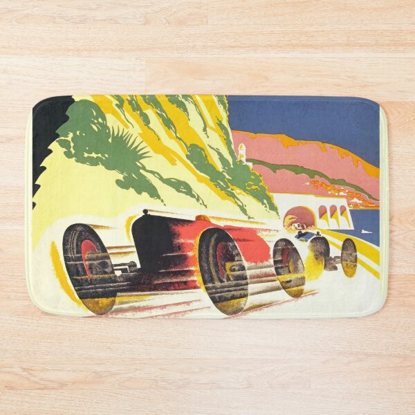 Item preview, Monaco Grand Prix 1932 Vintage Racing Poster designed and sold by Retr0Tshirts.