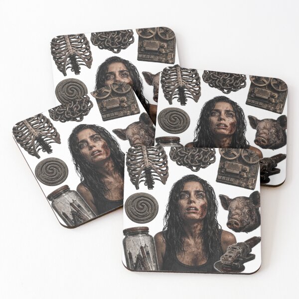 Item preview, Scared woman collage with skeletal remains and as isolated PNG designed and sold by Creative88Art.