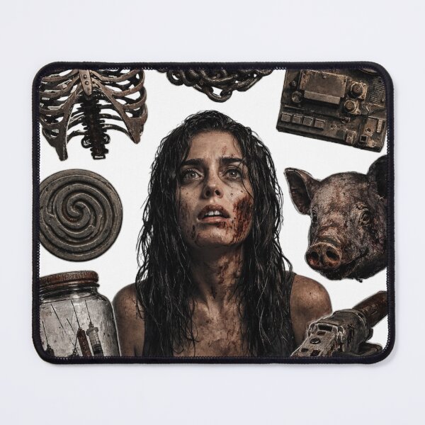 Item preview, Scared woman collage with skeletal remains and as isolated PNG designed and sold by Creative88Art.