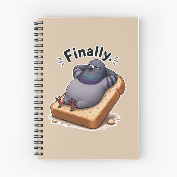 Item preview, Funny Pigeon Sticker – Finally Cartoon Bird Living the Dream designed and sold by SimplePoDesign.