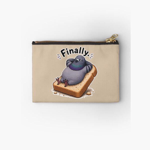 Item preview, Funny Pigeon Sticker – Finally Cartoon Bird Living the Dream designed and sold by SimplePoDesign.