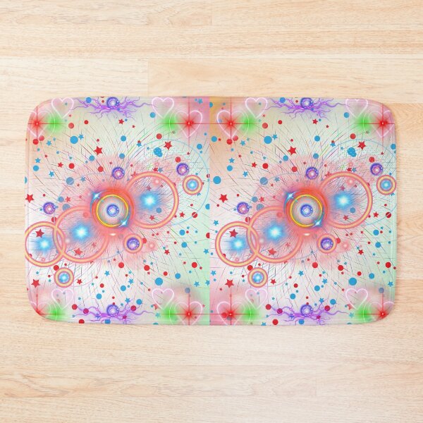 Item preview, Cosmic Sparkles & Vibrant Hearts Abstract Art designed and sold by BULAIR89.