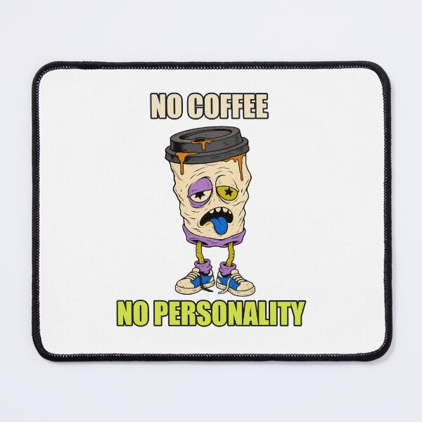 Item preview, No Coffee No Personality Cartoon Cup designed and sold by coollooc-piece.