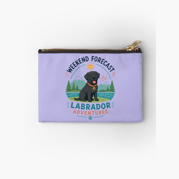 Item preview, Weekend Forecast: Labrador Adventures | Funny Black Labrador Dog Lover Gift designed and sold by Goodthingstree.