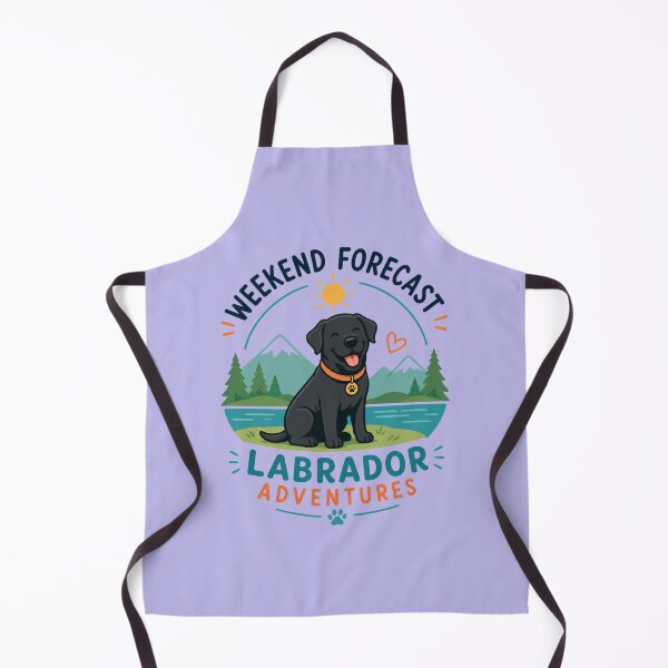Item preview, Weekend Forecast: Labrador Adventures | Funny Black Labrador Dog Lover Gift designed and sold by Goodthingstree.