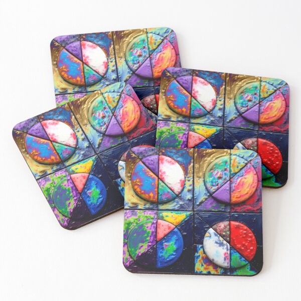Item preview, broken circles multi colorful circular geometric abstract design designed and sold by SmashingDeals.