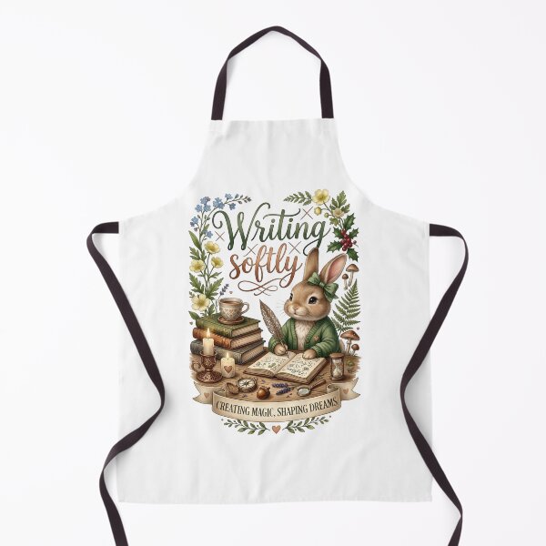Item preview, Writing Softly Bunny Writer Cozy Book Tok Reader designed and sold by Sovereign Supply Co..