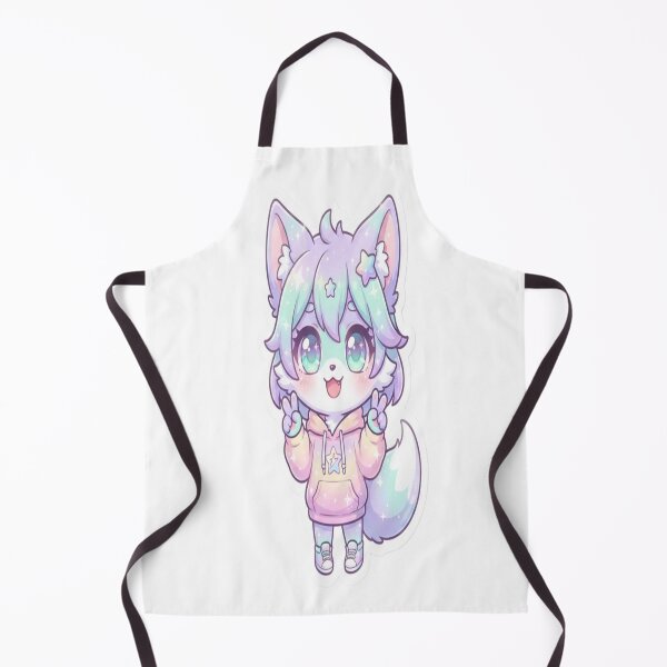 Item preview, Cute Kawaii Fox Girl – Pastel Chibi Anime Sticker designed and sold by AdityaShop18.
