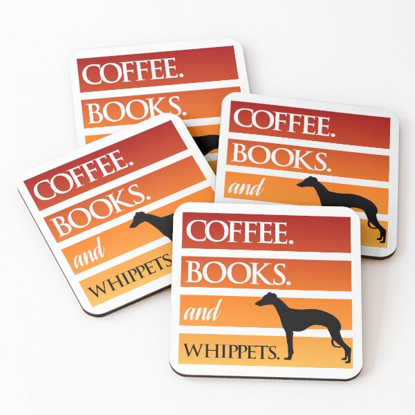 Artikelvorschau, Kaffee. Bücher. Und Whippets. entworfen und verkauft von Wilcox PhotoArt.