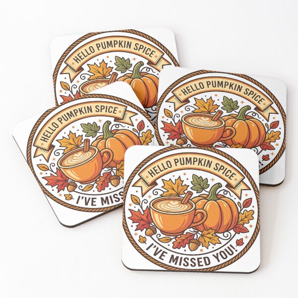 Item preview, Hello Pumpkin Spice Autumn Wreath designed and sold by Tin Robot Co..