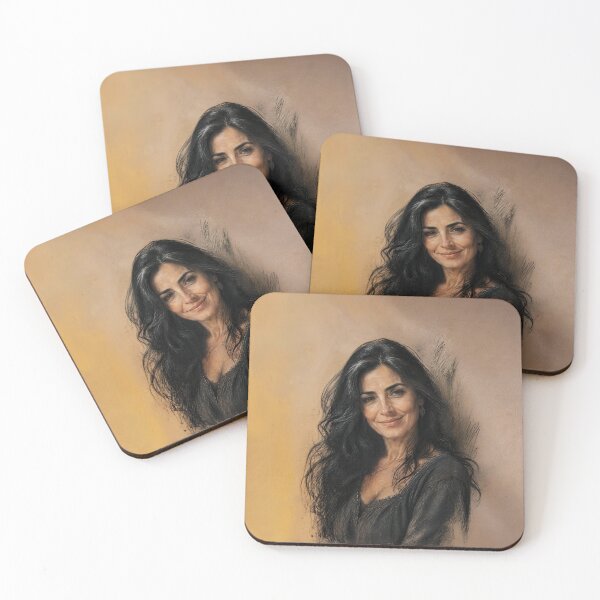 Item preview, Charcoal and Pastel Portrait of a Mediterranean Woman designed and sold by Lucia Amaris Art.