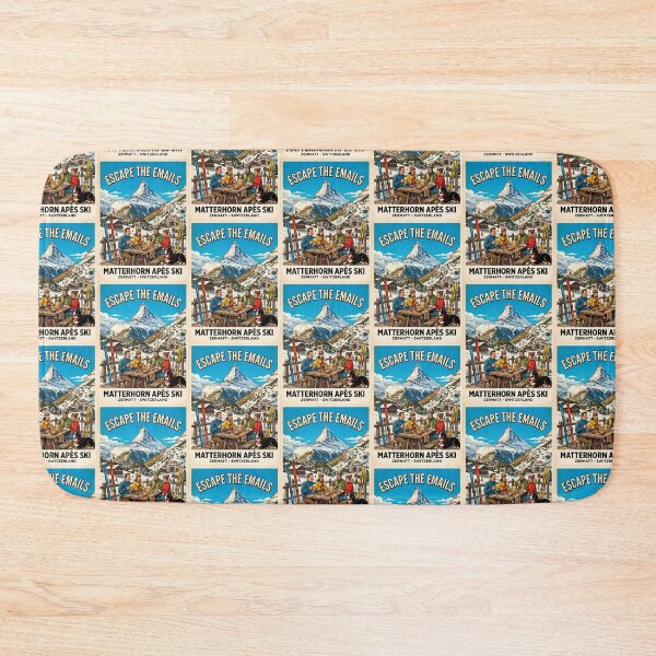 Item preview, Escape The Emails Matterhorn Zermatt Switzerland Après Ski Poster designed and sold by TeeARTHY.
