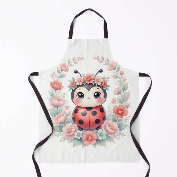 Item preview, Cute Ladybug with Flower Crown designed and sold by HappyOops.