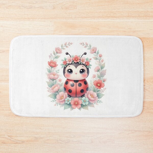 Item preview, Cute Ladybug with Flower Crown designed and sold by HappyOops.