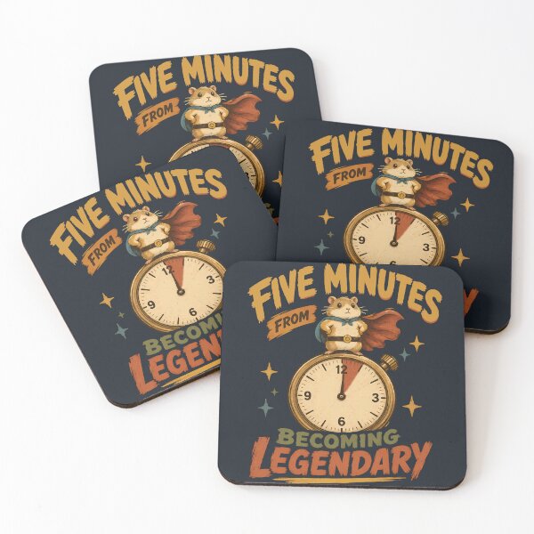 Item preview, Five Minutes From Becoming Legendary Hamster designed and sold by VIVID COLORS CLUB.