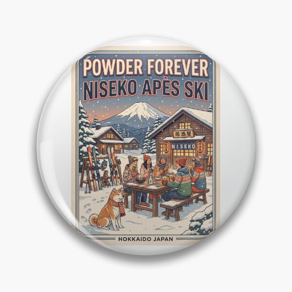 Item preview, Powder Forever Niseko Hokkaido Japan Après Ski Vintage  designed and sold by TeeARTHY.