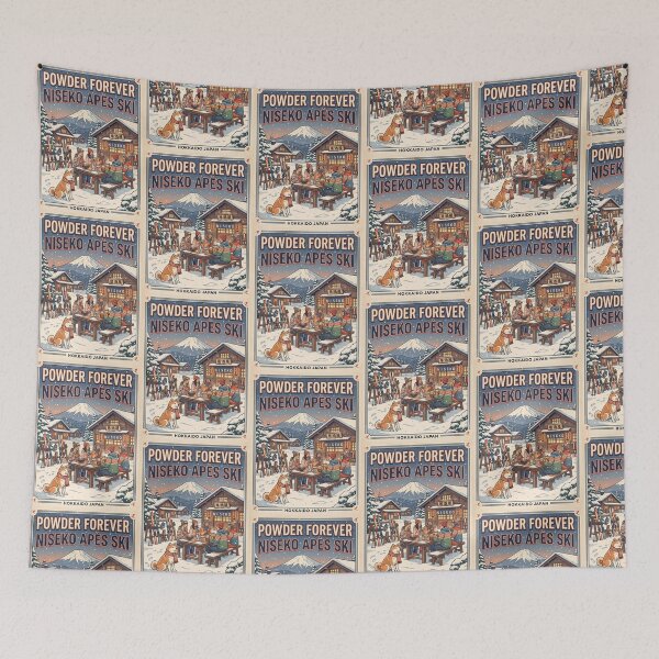 Item preview, Powder Forever Niseko Hokkaido Japan Après Ski Vintage  designed and sold by TeeARTHY.