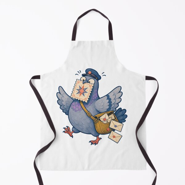 Item preview, Carrier Pigeon Stamp Stuck on Beak designed and sold by GoverArt.