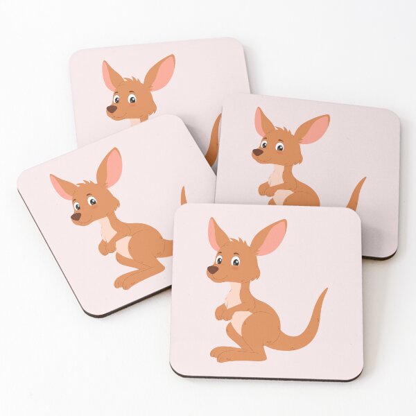 Item preview, Cute Cartoon Kangaroo Joey Australia Animal Illustration designed and sold by SolutionsArt.