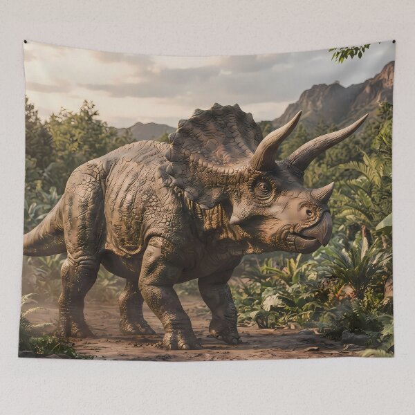 Item preview, A Tyrannosaurus Rex Dinosaur World Jurassic Landscape Art designed and sold by ART ATTACK ZONE.