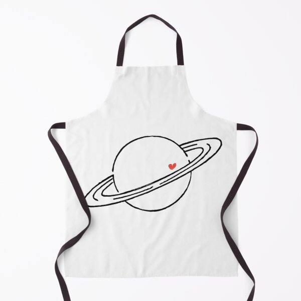 Item preview, Minimalist Saturn Planet Line Art with Heart designed and sold by Bright Stone .