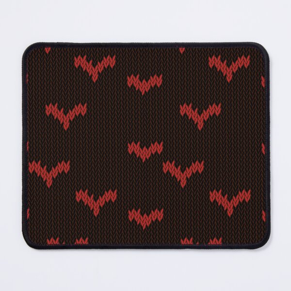 Item preview, Black and Red Knitted Bat Pattern - Cozy Halloween Gothic Sweater Design designed and sold by Caterina@.
