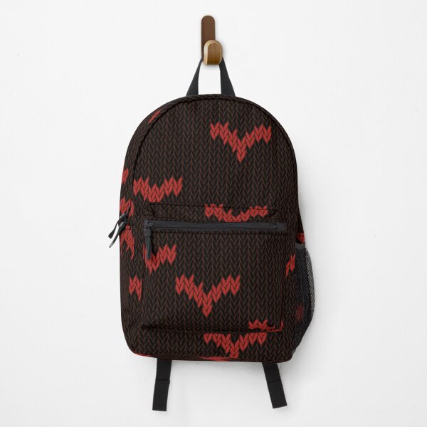 Item preview, Black and Red Knitted Bat Pattern - Cozy Halloween Gothic Sweater Design designed and sold by Caterina@.