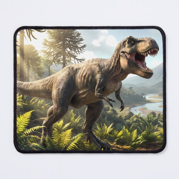 Item preview, B Tyrannosaurus Rex Dinosaur World Jurassic Landscape Art designed and sold by ART ATTACK ZONE.
