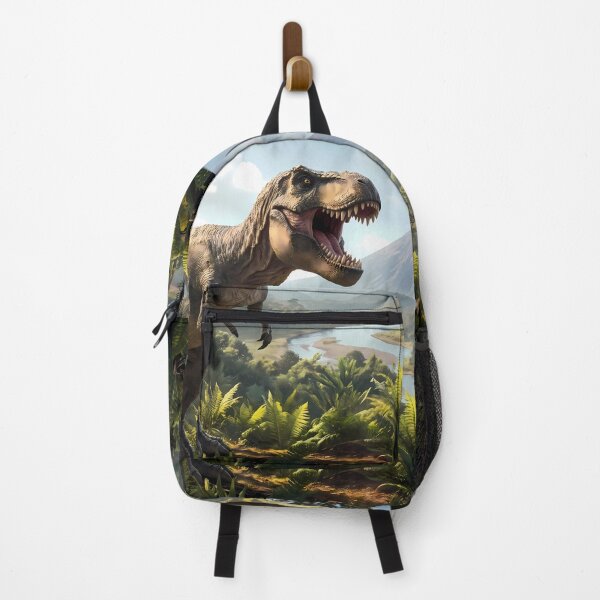 Item preview, B Tyrannosaurus Rex Dinosaur World Jurassic Landscape Art designed and sold by ART ATTACK ZONE.