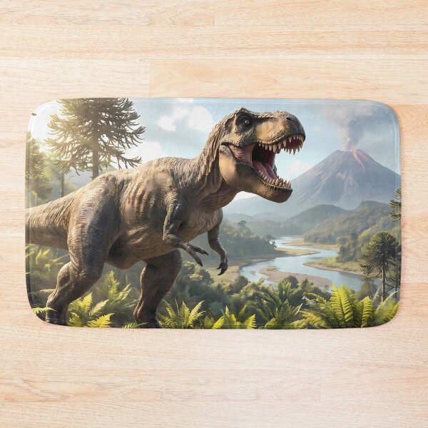Item preview, B Tyrannosaurus Rex Dinosaur World Jurassic Landscape Art designed and sold by ART ATTACK ZONE.