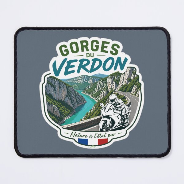 Item preview, Gorges du Verdon D23 Grand Canyon of Europe France Sticker TShirt 05 designed and sold by OuterShellUK.