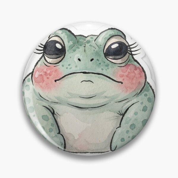 Item preview, Smiling Full Body Watercolor Frog designed and sold by a575642903.