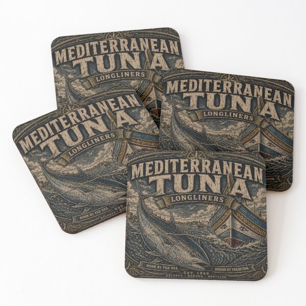 Item preview, Mediterranean Tuna Longliners Malta Fishing Fleet Vintage art designed and sold by RoyalOrderGallery.