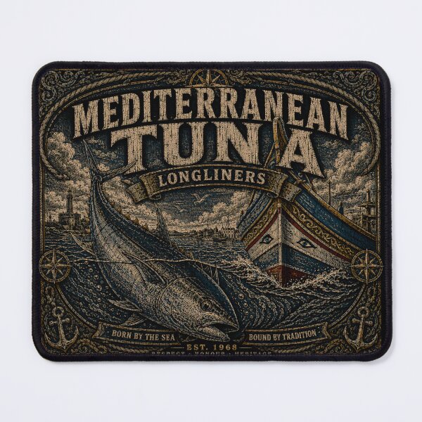 Item preview, Mediterranean Tuna Longliners Malta Fishing Fleet Vintage art designed and sold by RoyalOrderGallery.