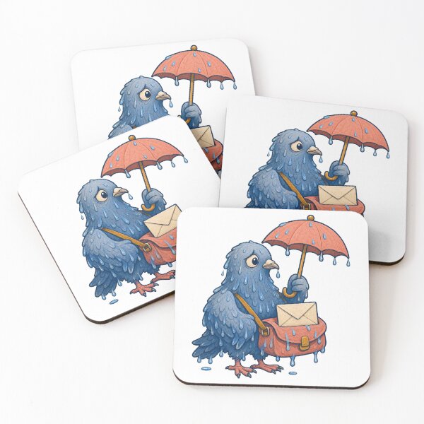 Item preview, Carrier Pigeon Rainy Day Delivery designed and sold by GoverArt.