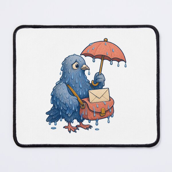 Item preview, Carrier Pigeon Rainy Day Delivery designed and sold by GoverArt.