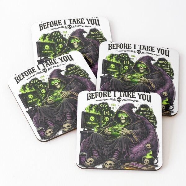 Item preview, One More Game Before I Take You Grim Reaper Gamer – Funny Gothic Gaming Gift designed and sold by SanaCreation13.