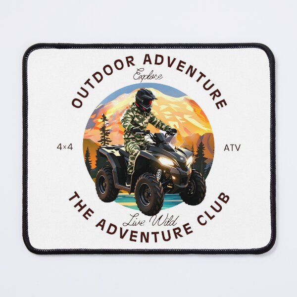 Item preview, ATV Adventure Club | Retro Off-Road Vintage T-Shirt Design designed and sold by Spirit of Siam.