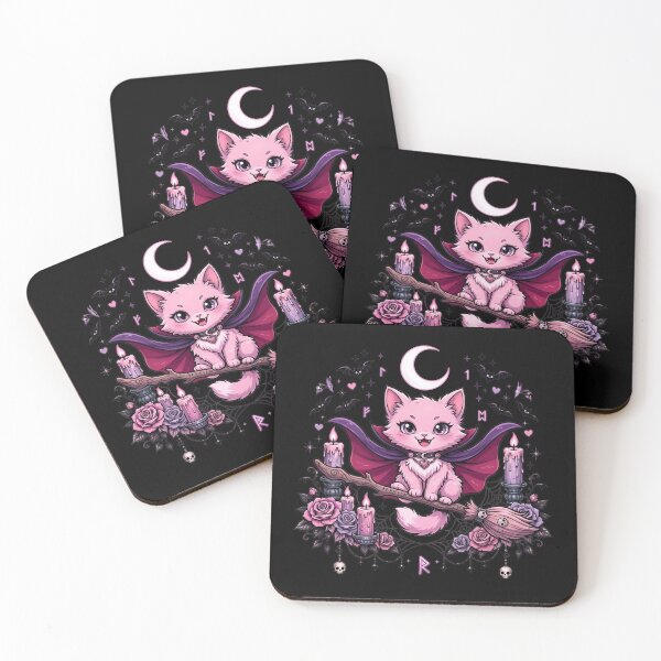 Item preview, Halloween Broomstick Kawaii Cat designed and sold by Applecrunch.