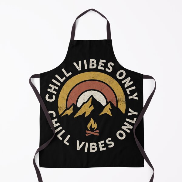 Item preview, Retro Chill Vibes Only Vintage Camping Mountain Sunset designed and sold by TeNovaStudio.