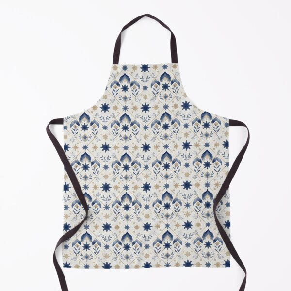 Item preview, Blue Star Geometric Tile Pattern designed and sold by HappyOops.