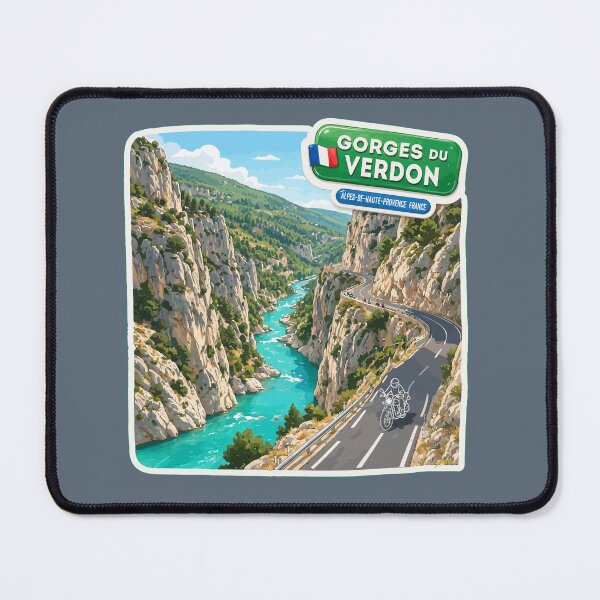 Item preview, Gorges du Verdon D23 Grand Canyon of Europe France Sticker TShirt 06 designed and sold by OuterShellUK.