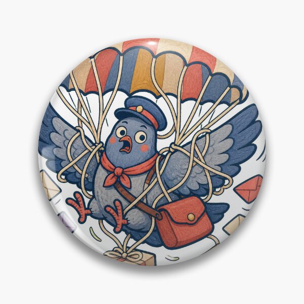 Item preview, Carrier Pigeon Parcel Parachute Panic designed and sold by GoverArt.