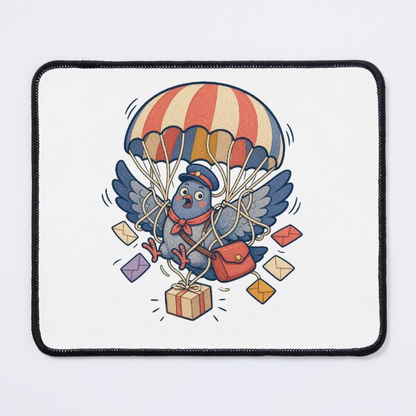 Item preview, Carrier Pigeon Parcel Parachute Panic designed and sold by GoverArt.